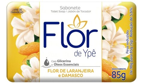 Sabonete Flor de Ype Flor de Lar e Damasco Amarelo - 12x85gr